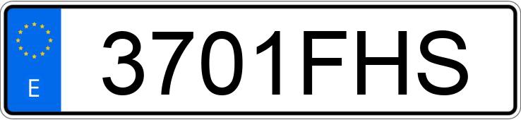 Numer rejestracyjny 3701FHS posiada CITROEN C4