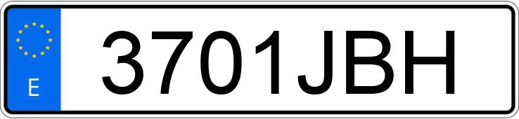 Numer rejestracyjny 3701JBH posiada OPEL ASTRA