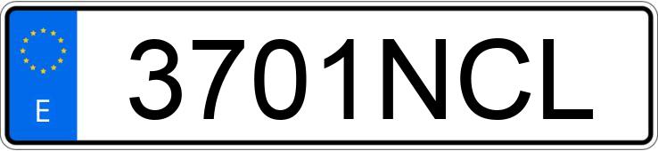 Numer rejestracyjny 3701NCL posiada JEEP AVENGER