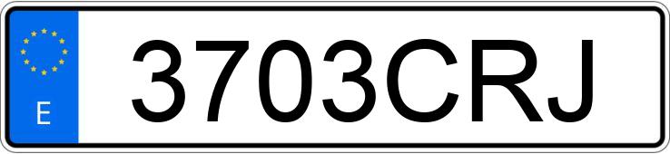 Numer rejestracyjny 3703CRJ posiada ALFA ROMEO 147