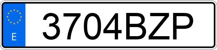 Numer rejestracyjny 3704BZP posiada NISSAN PRIMERA