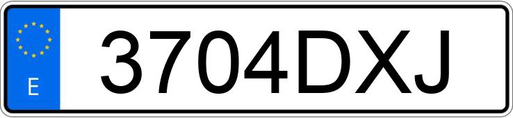 Numer rejestracyjny 3704DXJ posiada SEAT IBIZA