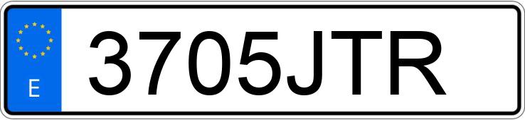 Numer rejestracyjny 3705JTR posiada PEUGEOT 208