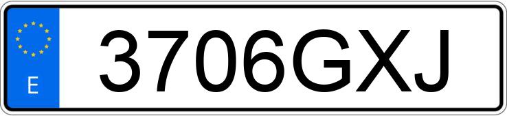 Numer rejestracyjny 3706GXJ posiada VOLKSWAGEN GOLF