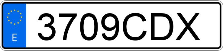 Numer rejestracyjny 3709CDX posiada BMW SERIE 3