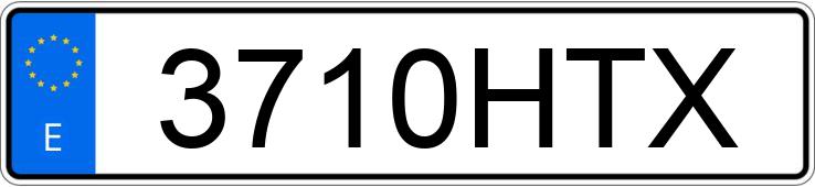 Numer rejestracyjny 3710HTX posiada OPEL ASTRA