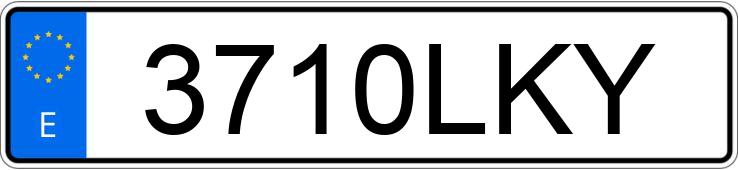 Numer rejestracyjny 3710LKY posiada MERCEDES GLC (253)