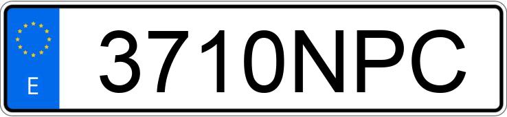 Il numero di registrazione 3710NPC ha MERCEDES A (177)