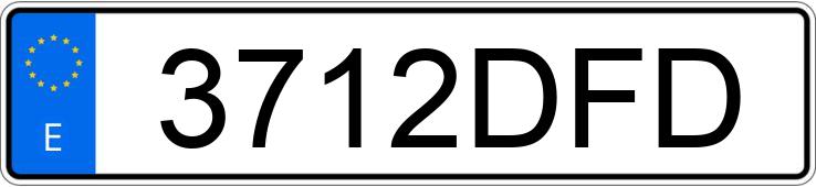 Numer rejestracyjny 3712DFD posiada PEUGEOT 307 XR 1.6 HDI CLIM PLUS