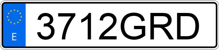 Numer rejestracyjny 3712GRD posiada SAAB 9-3