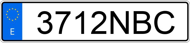 Numer rejestracyjny 3712NBC posiada HONDA FORZA