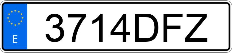 Numer rejestracyjny 3714DFZ posiada FORD FOCUS
