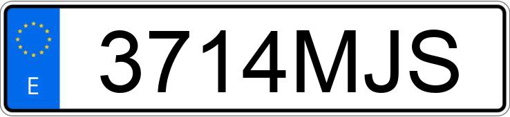 Numer rejestracyjny 3714MJS posiada HONDA CB 500