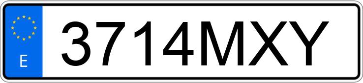 Numer rejestracyjny 3714MXY posiada AUDI A3 Numer rejestracyjny 3714MXY posiada AUDI A3