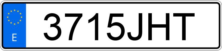 Numer rejestracyjny 3715JHT posiada SEAT IBIZA