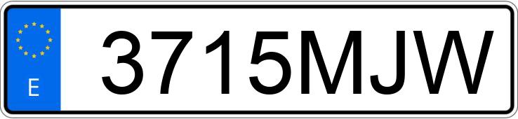 Numer rejestracyjny 3715MJW posiada MERCEDES CLA (118)