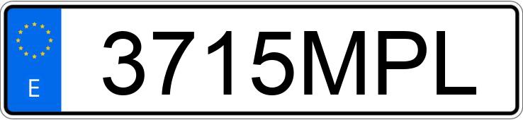 Numer rejestracyjny 3715MPL posiada CUPRA LEON