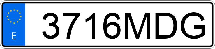 Numer rejestracyjny 3716MDG posiada VOLKSWAGEN TOUAREG