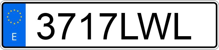 Numer rejestracyjny 3717LWL posiada MINI COUNTRYMAN