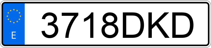 Numer rejestracyjny 3718DKD posiada NISSAN MICRA