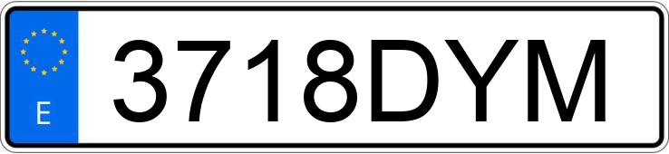 Numer rejestracyjny 3718DYM posiada AUDI A3 Numer rejestracyjny 3718DYM posiada AUDI A3