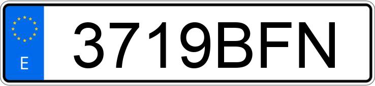 Numer rejestracyjny 3719BFN posiada VOLKSWAGEN POLO 60 COMFORTLINE