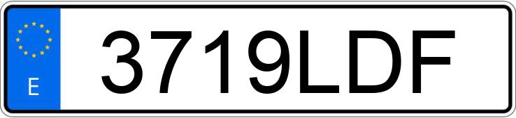 Numer rejestracyjny 3719LDF posiada RENAULT MEGANE