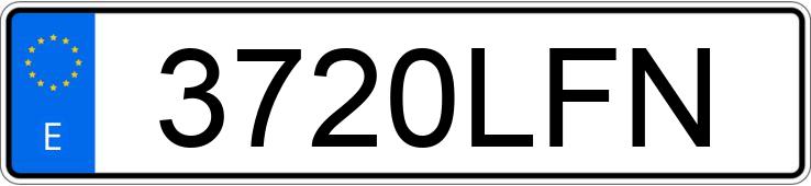 Numer rejestracyjny 3720LFN posiada VOLKSWAGEN GOLF Numer rejestracyjny 3720LFN posiada VOLKSWAGEN GOLF