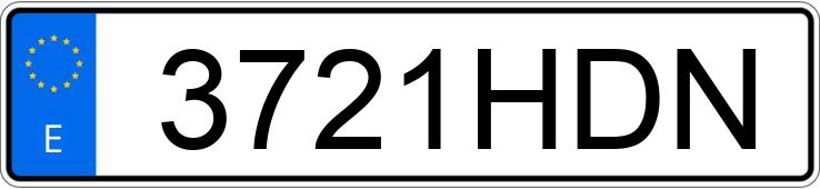 Numer rejestracyjny 3721HDN posiada RENAULT MEGANE