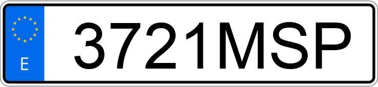 Numer rejestracyjny 3721MSP posiada KIA XCEED