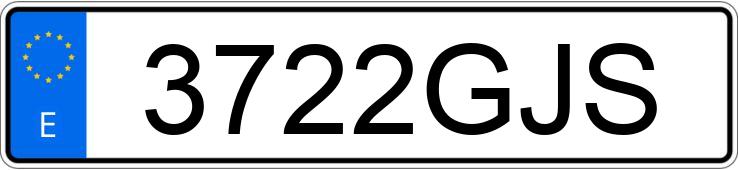 Numer rejestracyjny 3722GJS posiada PEUGEOT 308