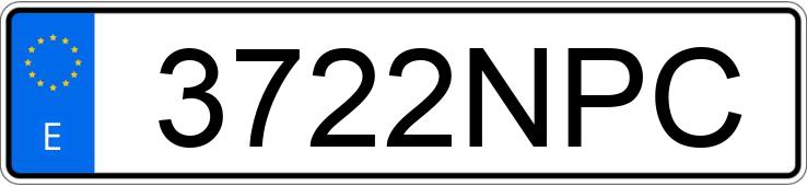 Numer rejestracyjny 3722NPC posiada IVECO DAILY