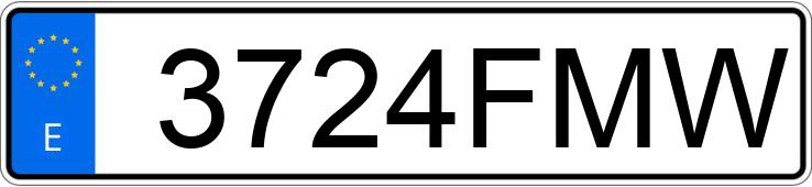 Numer rejestracyjny 3724FMW posiada NISSAN QASHQAI