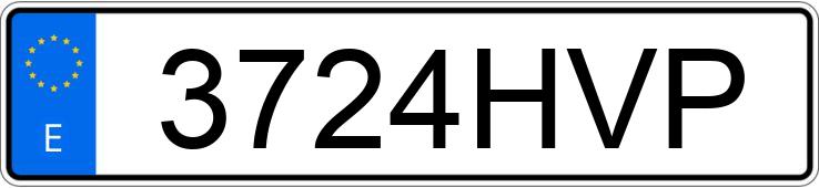 Numer rejestracyjny 3724HVP posiada OPEL CORSA