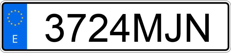 Numer rejestracyjny 3724MJN posiada LYNK & CO 01