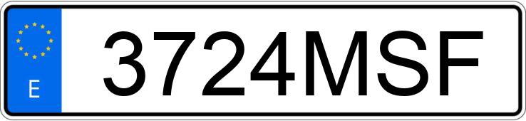 Numer rejestracyjny 3724MSF posiada AUDI Q3 Numer rejestracyjny 3724MSF posiada AUDI Q3