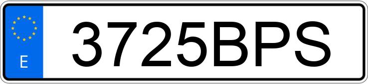 Numer rejestracyjny 3725BPS posiada SEAT TOLEDO