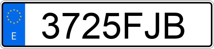 Numer rejestracyjny 3725FJB posiada FORD FIESTA Numer rejestracyjny 3725FJB posiada FORD FIESTA