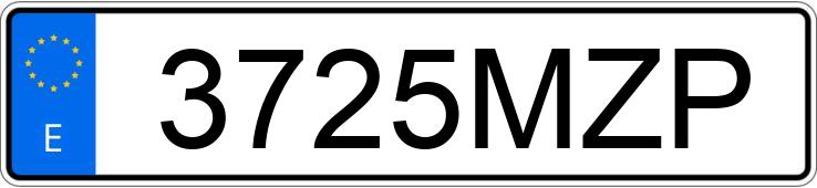 Numer rejestracyjny 3725MZP posiada SKODA KAROQ