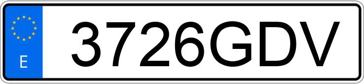 Numer rejestracyjny 3726GDV posiada SEAT LEON