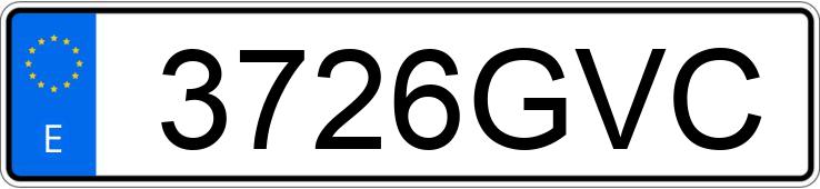 Die Registrierungsnummer 3726GVC hat KIA CEED
