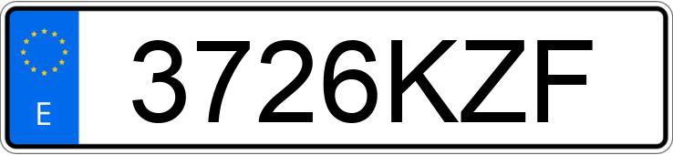 Numer rejestracyjny 3726KZF posiada MERCEDES A (177)