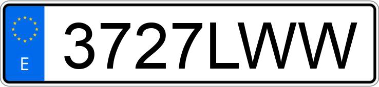 Numer rejestracyjny 3727LWW posiada VOLKSWAGEN GOLF Numer rejestracyjny 3727LWW posiada VOLKSWAGEN GOLF