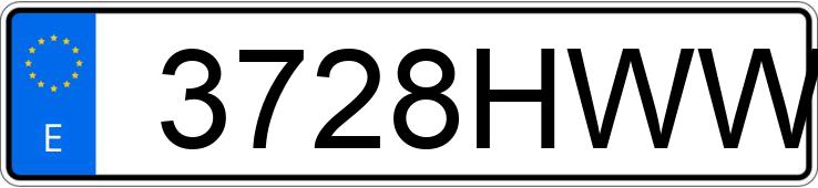 Numer rejestracyjny 3728HWW posiada SEAT LEON Numer rejestracyjny 3728HWW posiada SEAT LEON