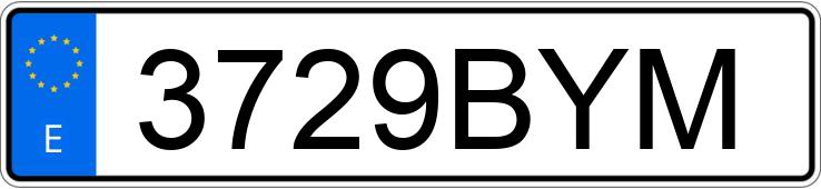 Numer rejestracyjny 3729BYM posiada OPEL ASTRA
