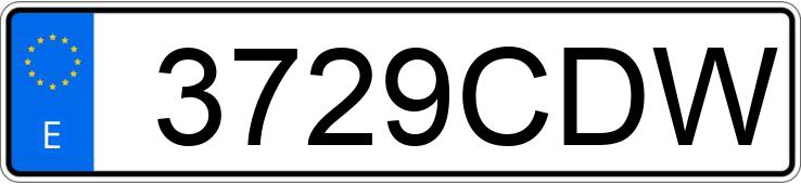 Il numero di registrazione 3729CDW ha CITROEN C8