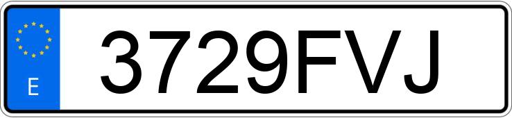 Numer rejestracyjny 3729FVJ posiada RENAULT MASCOTT