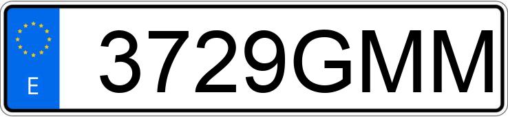 Numer rejestracyjny 3729GMM posiada MERCEDES VITO
