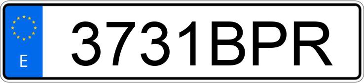 Numer rejestracyjny 3731BPR posiada SEAT IBIZA