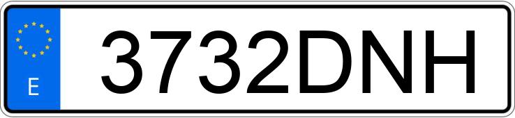 Numer rejestracyjny 3732DNH posiada BMW SERIE 5